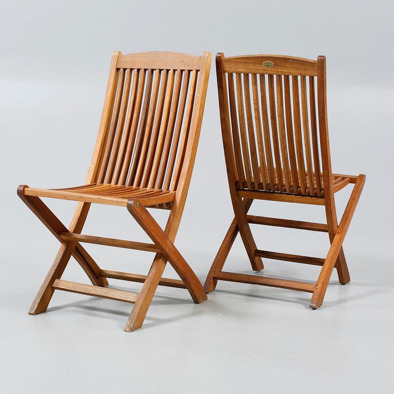 TRÄDGÅRDSSTOLAR, 6 st, Scandinavian Design Jutlandia, 1900-talets senare del.