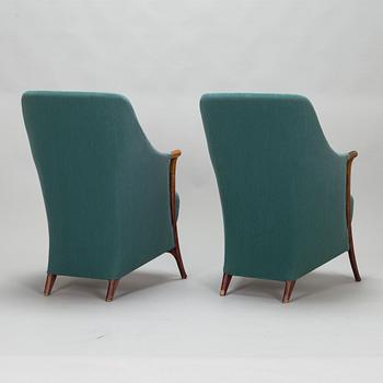 Umberto Asnago, a pair of 'Progetti 63220' armchairs, Giorgetti, Italy, 1980s.