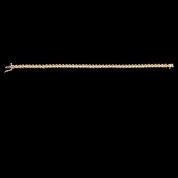 ARMBAND, 14 k guld, diamanter tot ca 2.45 ct.