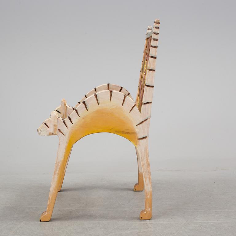 A chair by Gérard Rigot, France, signed and dated -92.