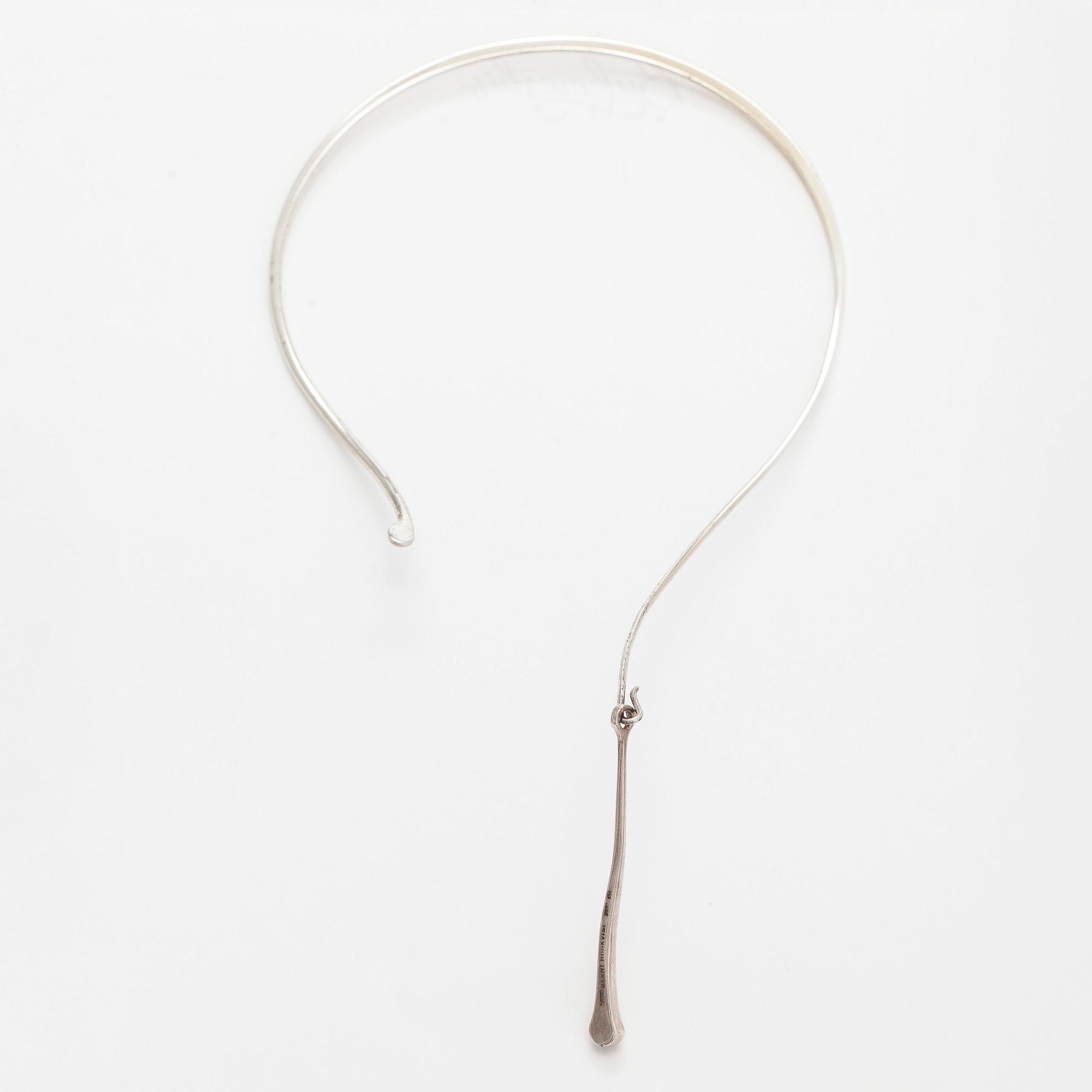 Bernt Högkvist, necklace and ring, silver, Sten & Laine, Turku.