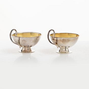 Nine silver punsch cups, Gothenburg and Luleå, Sweden, 1978-1990.
