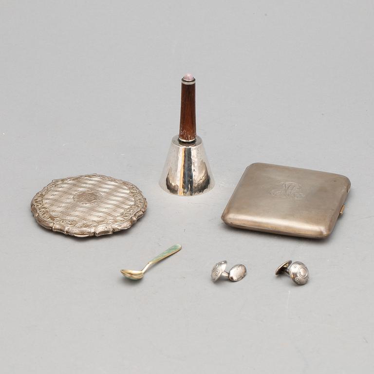 PARTI DIVERSE, 5 delar, silver, b la 1963, tot vikt 270 gram.