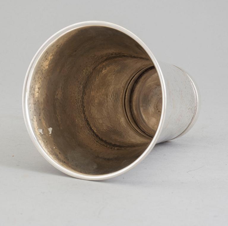 a 20th century silver vase.