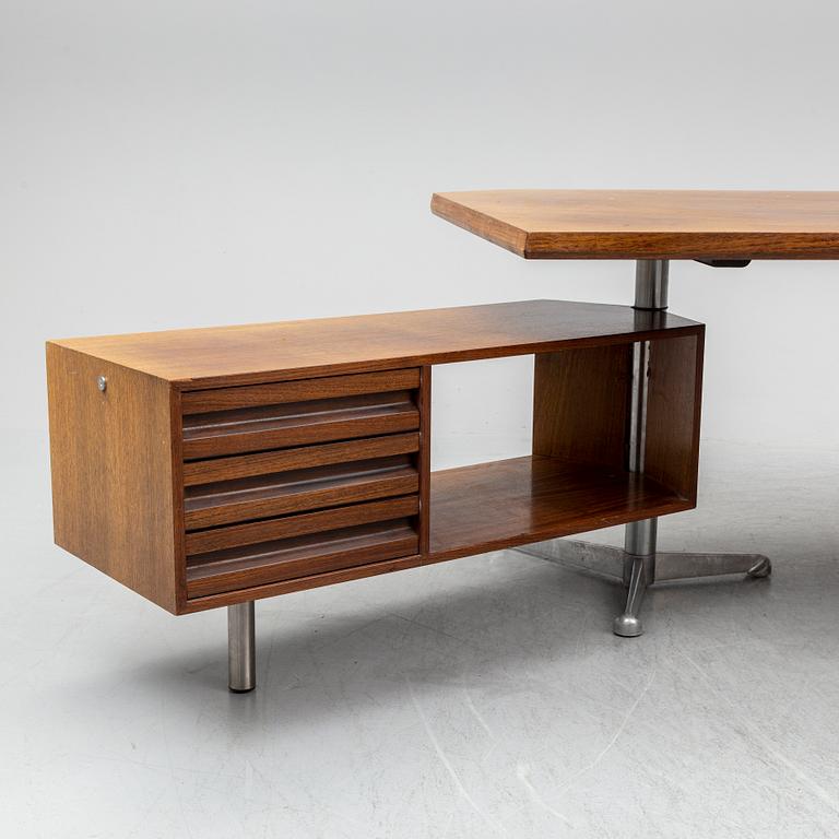 OSVALDO BORSANI, executive desk with armchair, Tecno Italy, 1970's.