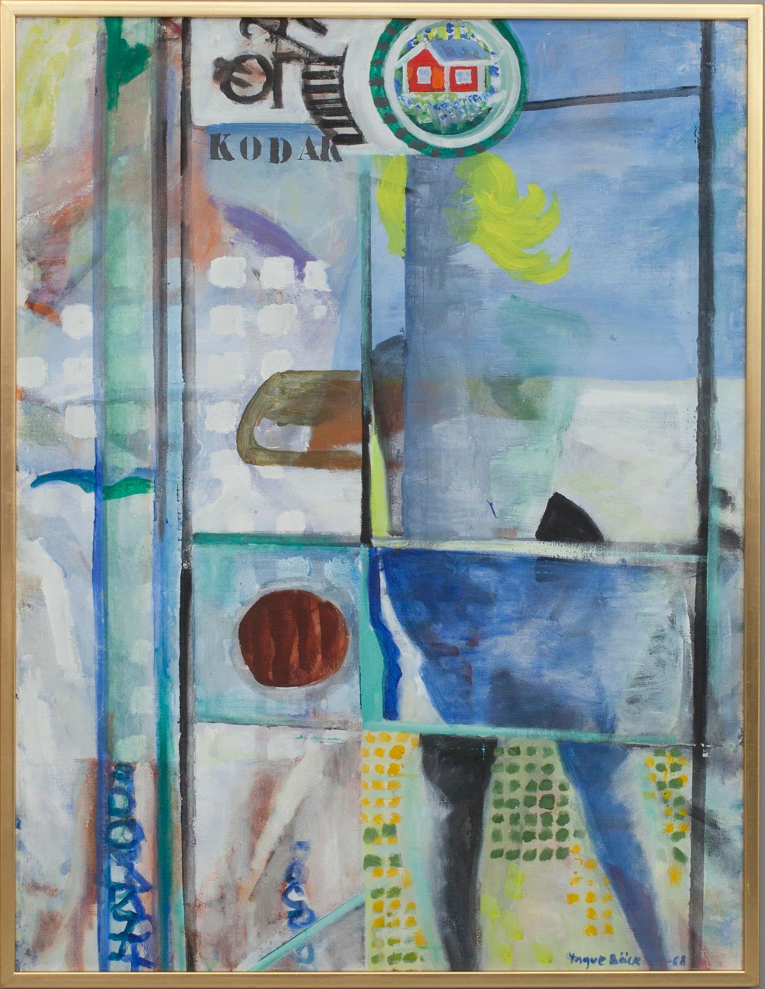 YNGVE BÄCK, akryl på duk, signerad och daterad -68.