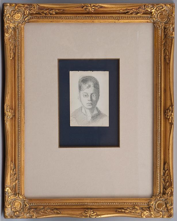 HELENE SCHJERFBECK, blyertsteckning.