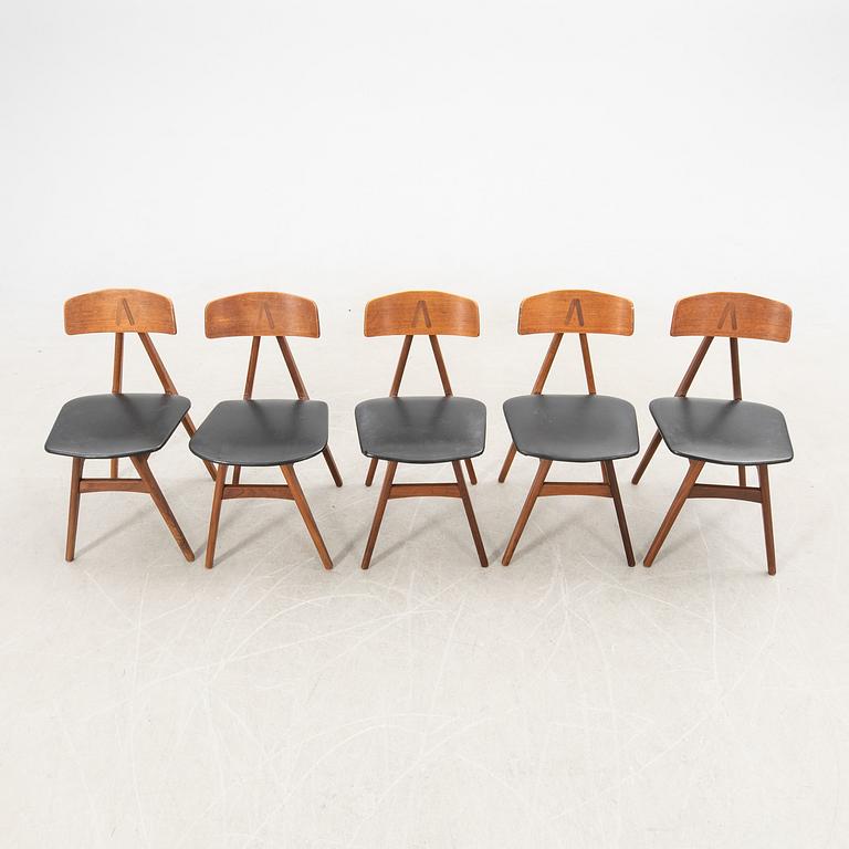 Bengt Ruda stolar 5 st "Nizza" för IKEA 1950-tal.