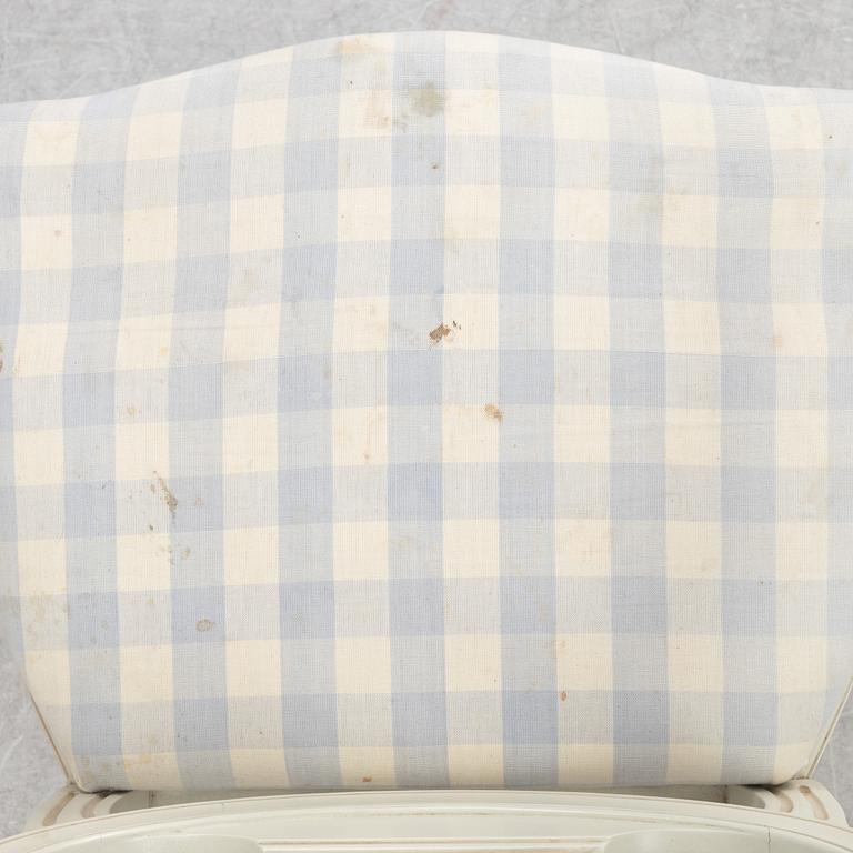 A pair of Gustavian style chairs, second half of the 20th Century.