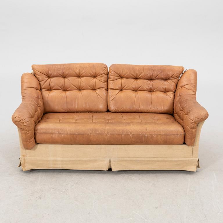 A leather sofa from DUX, second half of the 20th century.