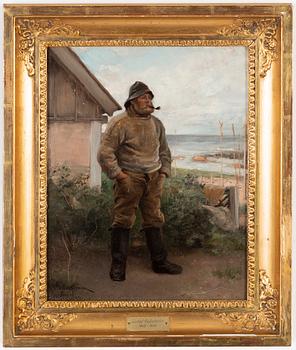 Gustaf Cederström, oil on panel, signed and dated -93.