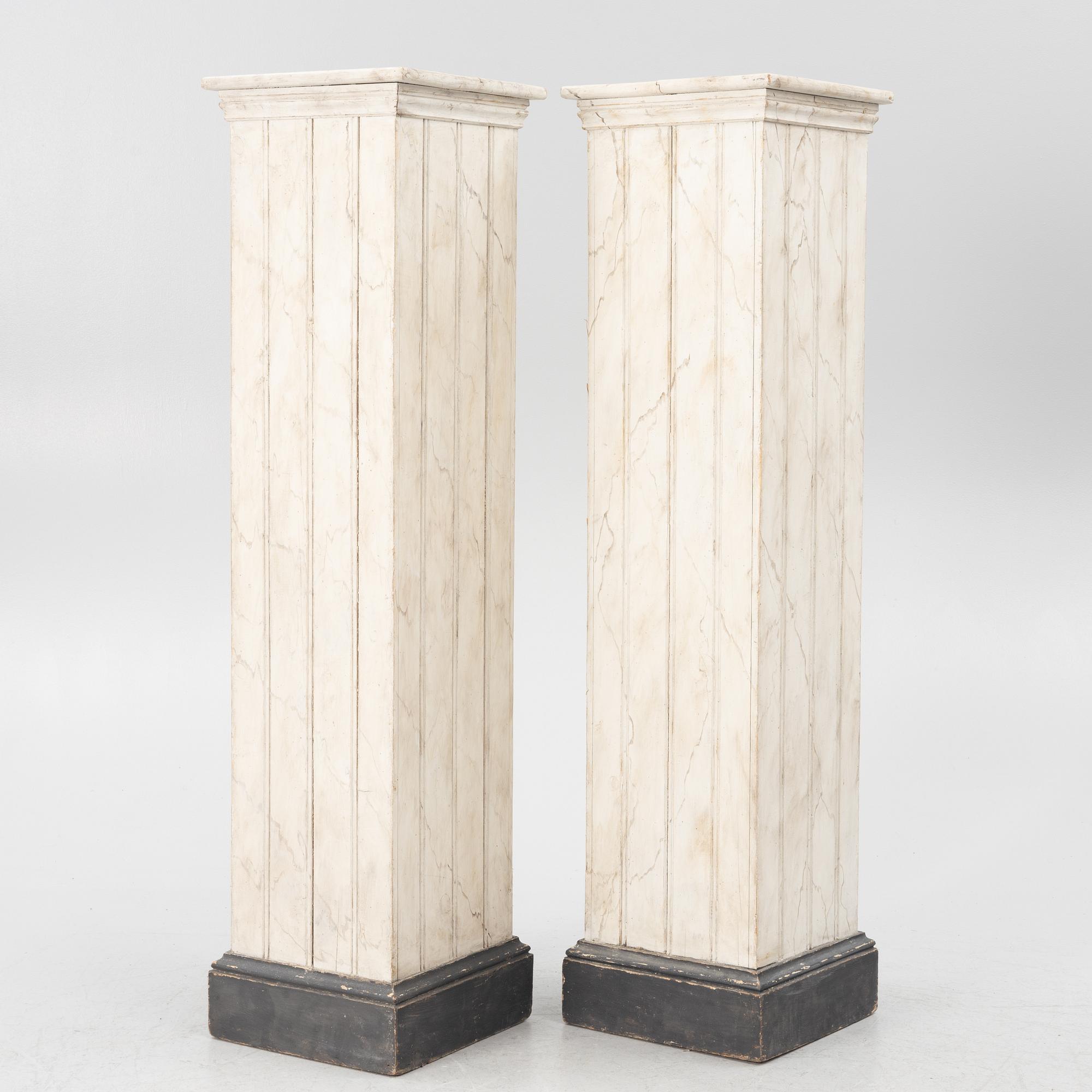 Pedestal, a pair, early 20th century.