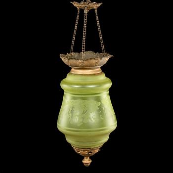 MÅNSKENSAMPEL, omkring 1900. Höjd ca 45 cm.