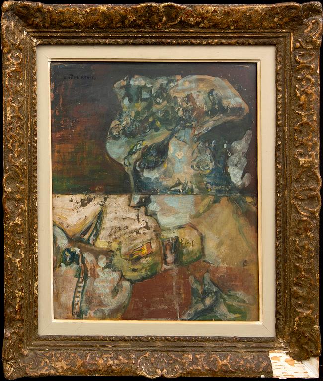 Endre Nemes, Gouache, signed.