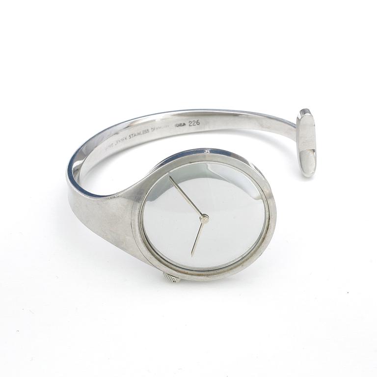ARMBANDSUR, Vivianna Torun Bülow Hübe för Georg Jensen, Danmark, 1900-talets andra hälft.