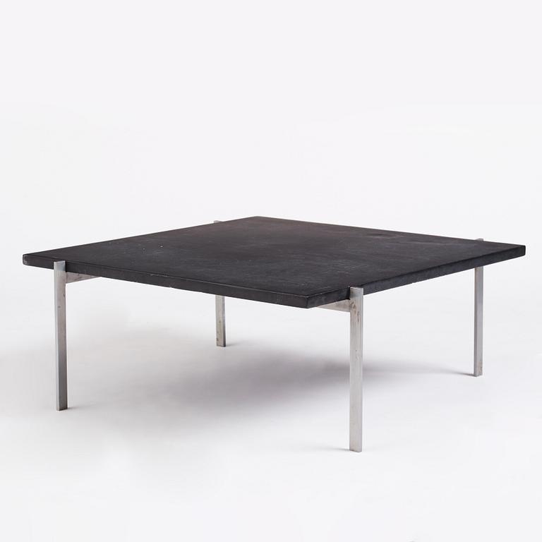 Poul Kjaerholm, a black stone top 'PK61' table, edition E Kold Christensen, Denmark.