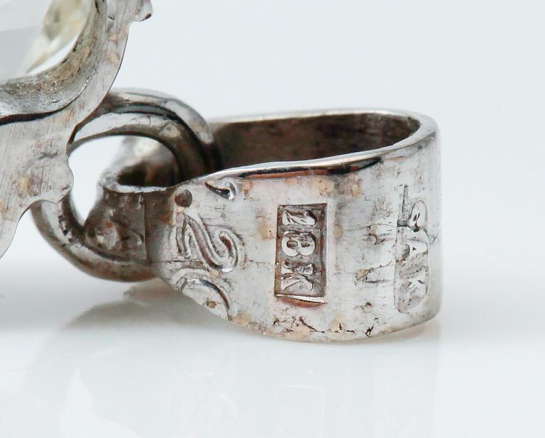HÄNGE, 18K vitguld, diamant ca 1.20 ct enligt gravyr, svenska stämplar.