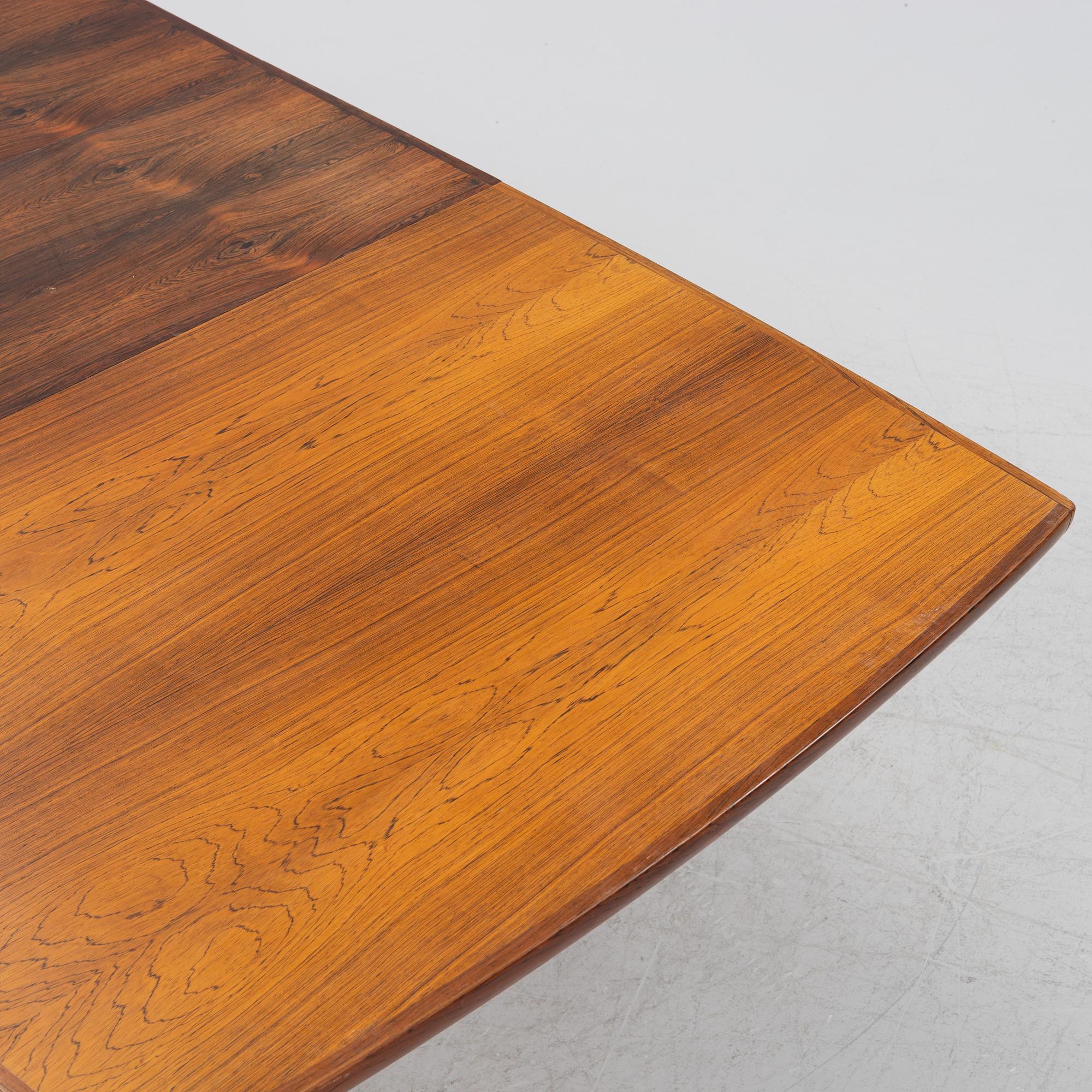 A dining table and four chairs, Bernhard Pedersen & Son, Denmark.