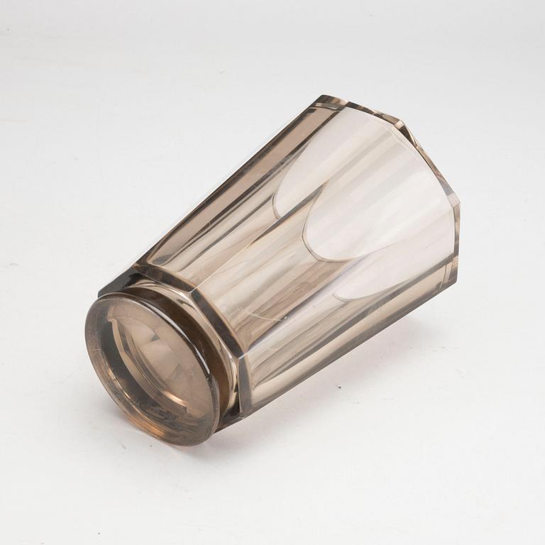 A Simon Gate glass Orrefors vase.