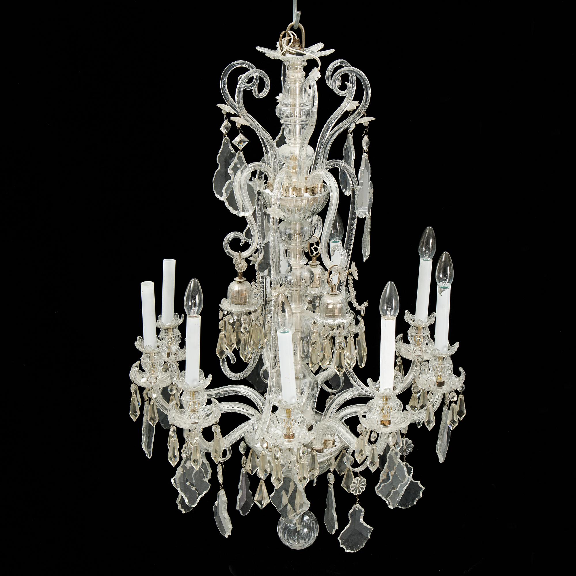 A venetian style chandelier, 20th century.