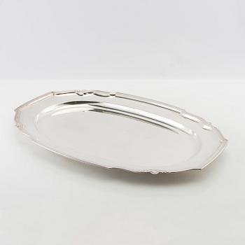 Serving dishes, 3 pieces, nickel silver, first half of the 20th century.
