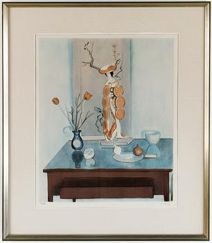 EINAR JOLIN, Mapp med 10 st Färglitografier, signerade ocg numrerade 21/360. Ramade. Mappen medföljer.