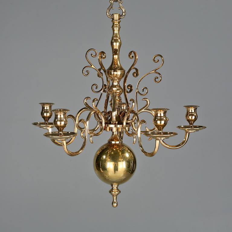 TAKKRONA, barockstil, Skultuna, 1900-talets andra hälft. Höjd ca 46 cm.
