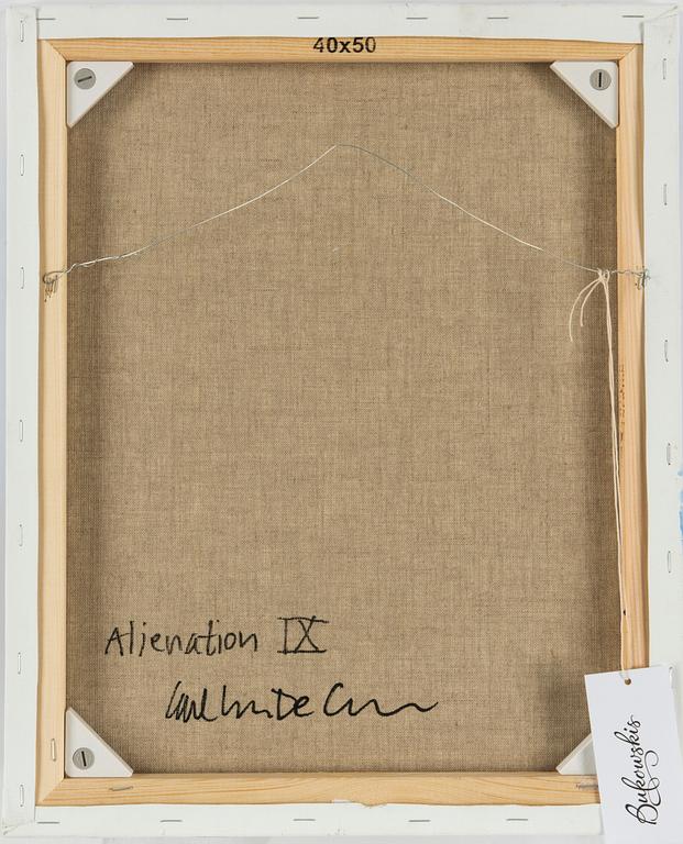 Carl Johan De Geer, acrylic on canvas, signed.