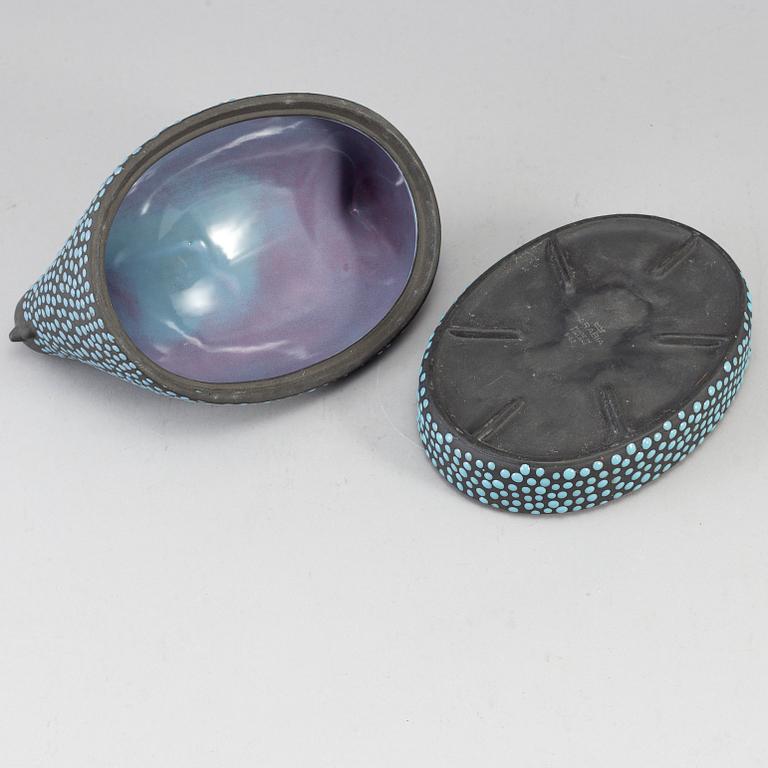 KAARINA AHO, keramik, "Munakana" (Ägghöna), Arabia. 1950-tal.