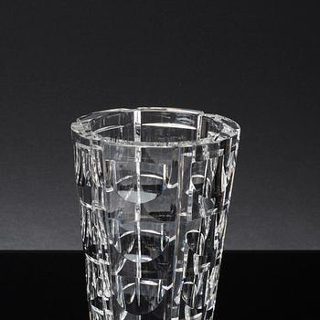 SIMON GATE, vase and bowl, "Tusen Fönster", Orrefors.