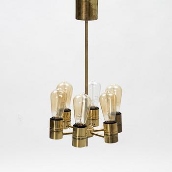 Hans-Agne Jakobsson, a brass ceiling lamp, Hans-Agne Jacobsson AB, Markaryd.