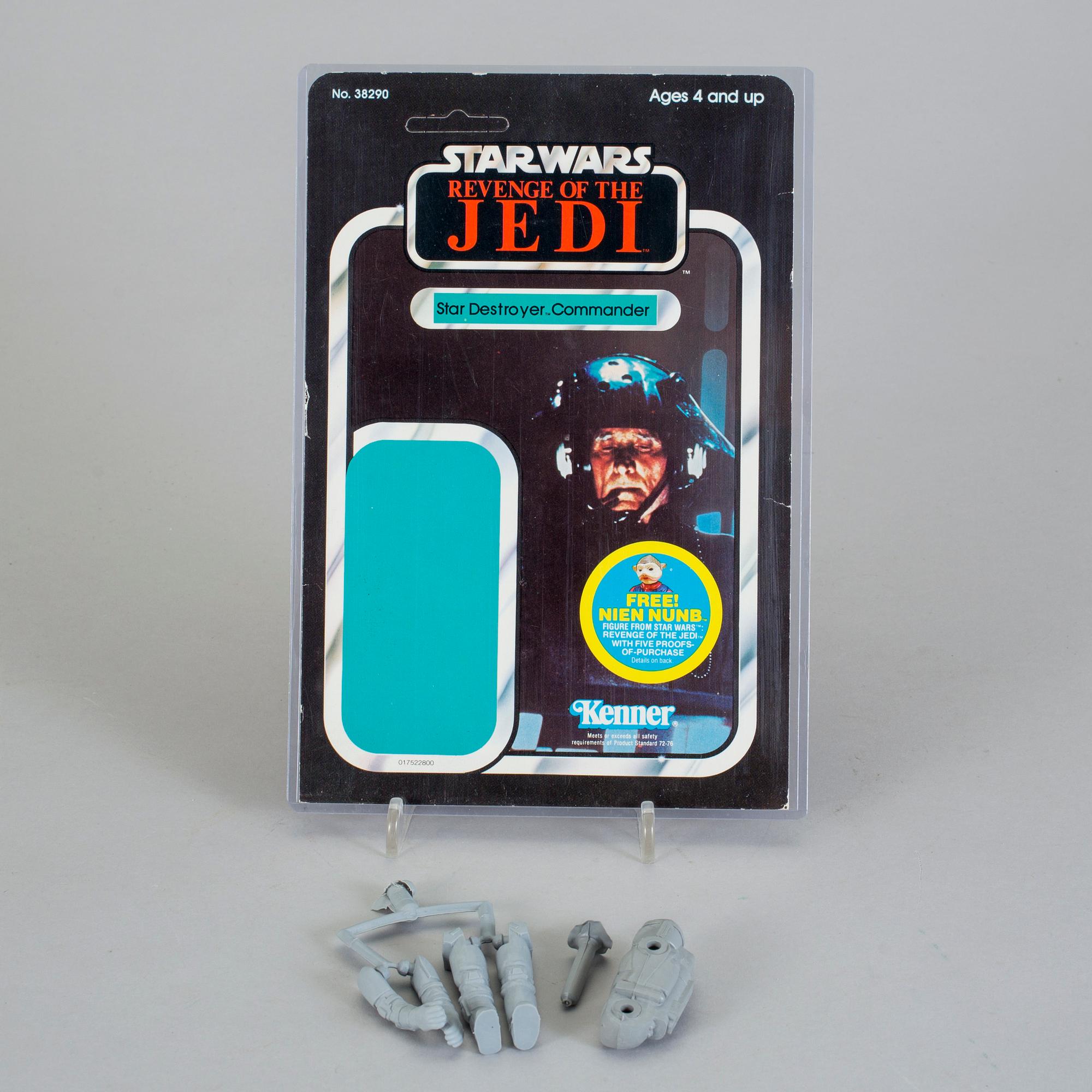 STAR WARS, Star Destroyer Commander, proof card, Revenge of the Jedi, Kenner, 1983.