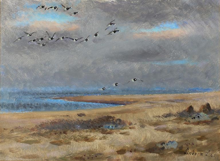 LINDORM LILJEFORS, olja på pannå. Sign o dat -62.