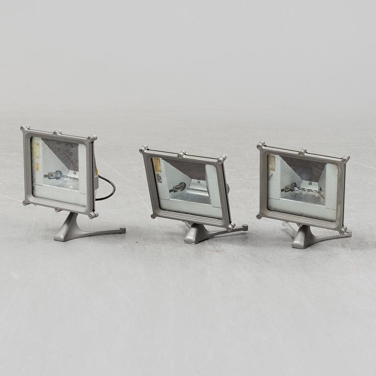 RENZO PIANO, three Lingotto wall lights, Iguzzini.
