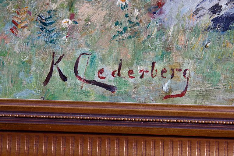 CEDERBERG, KARL, olja på duk, sign.
