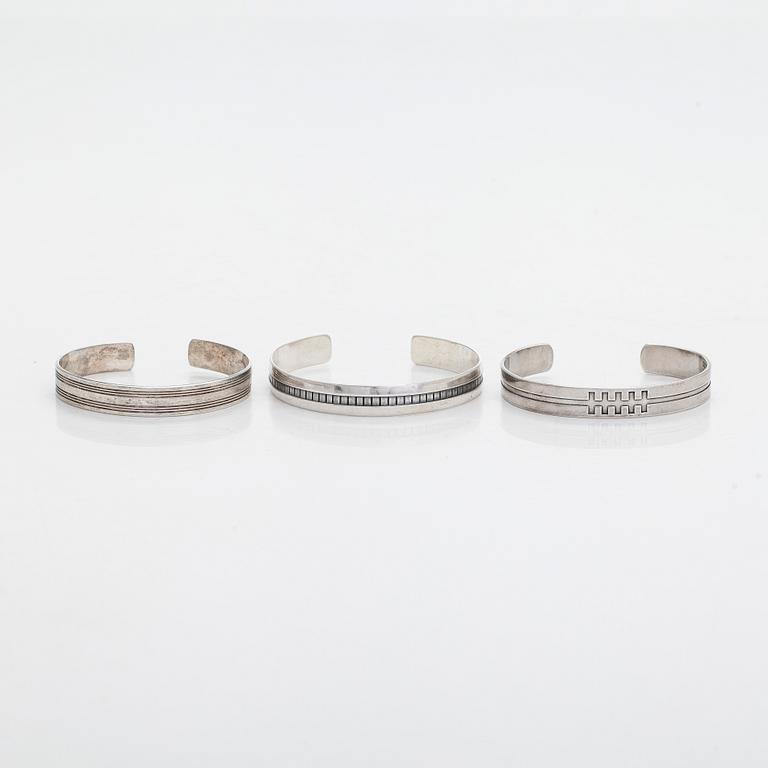 Kalevala Koru, armband, 3 st, silver, Helsingfors 1962- 1998.