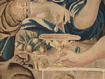 A TAPESTRY, "Cleopatra´s banquet", tapestry weave, ca 281,5 x 370 cm, Flanders 17th century.