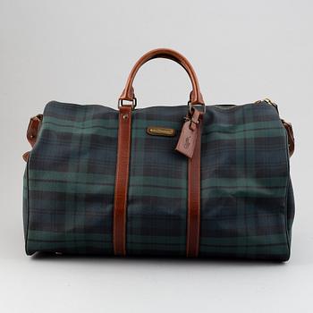 Ralph Lauren, a canvas weekend bag.