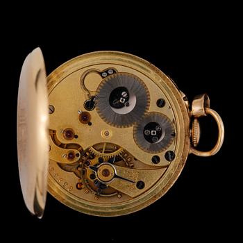 FICKUR, dam, 18 k guld. Tidigt 1900-tal. Vikt ca 27 gram.