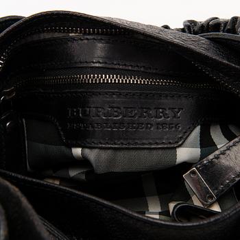 BURBERRY Prorsum Warrior Black Leather Hobo Bag.