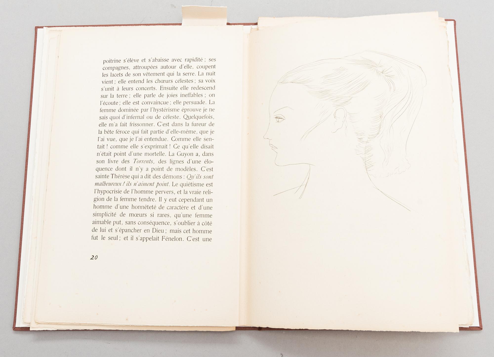 Kirja, "Sur Les Femmes", Diderot, pointes-sèches originales de Max Papart, Aux dépens de l'artiste, 1952.