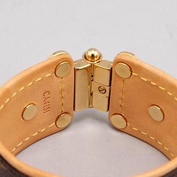 Louis Vuitton, a monogram canvas 'Save It' bracelet, 2011. Size 17.