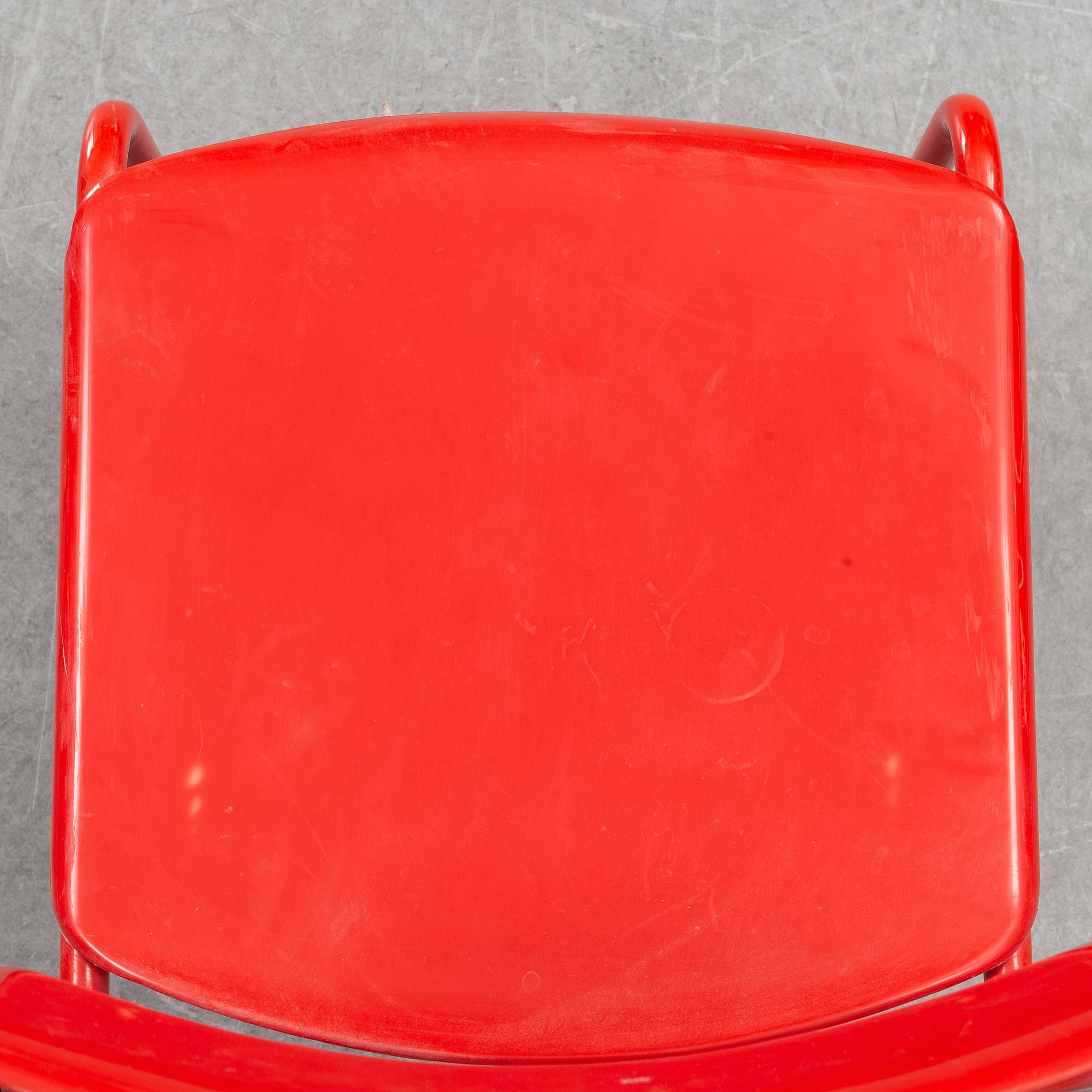 Six 'Folke' chairs by Niels Gammelgaard/ Box 25 Arkitekter, IKEA, 1970's.