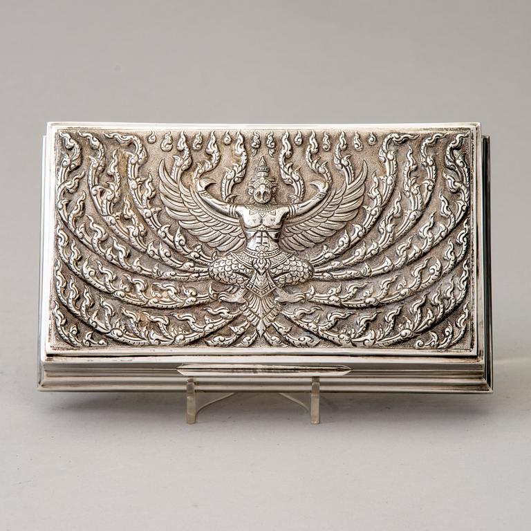 SKRIN, sterlingsilver och trä, Thailand 1900-talets senare hälft.