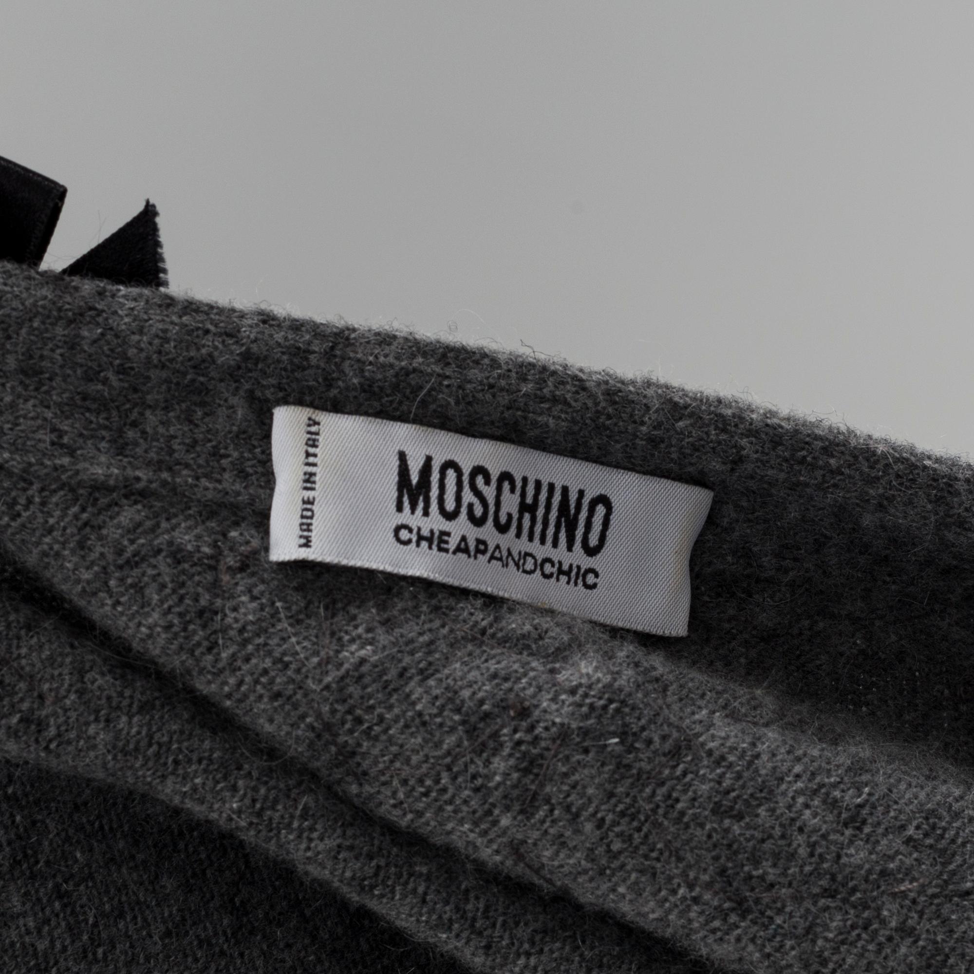 Cardigan and top by Moschino, Cheap and Chic.