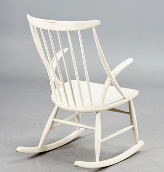 GUNGSTOL, "Gyngestol Nr. 3", Illum Wikkelsö, för N Eilersen, etikettmärkt.
Modellen formgiven 1958.