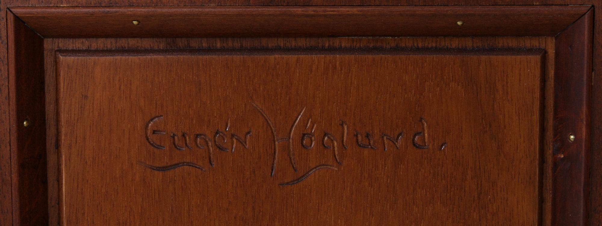 SKÅP, Eugene Höglund, sign.