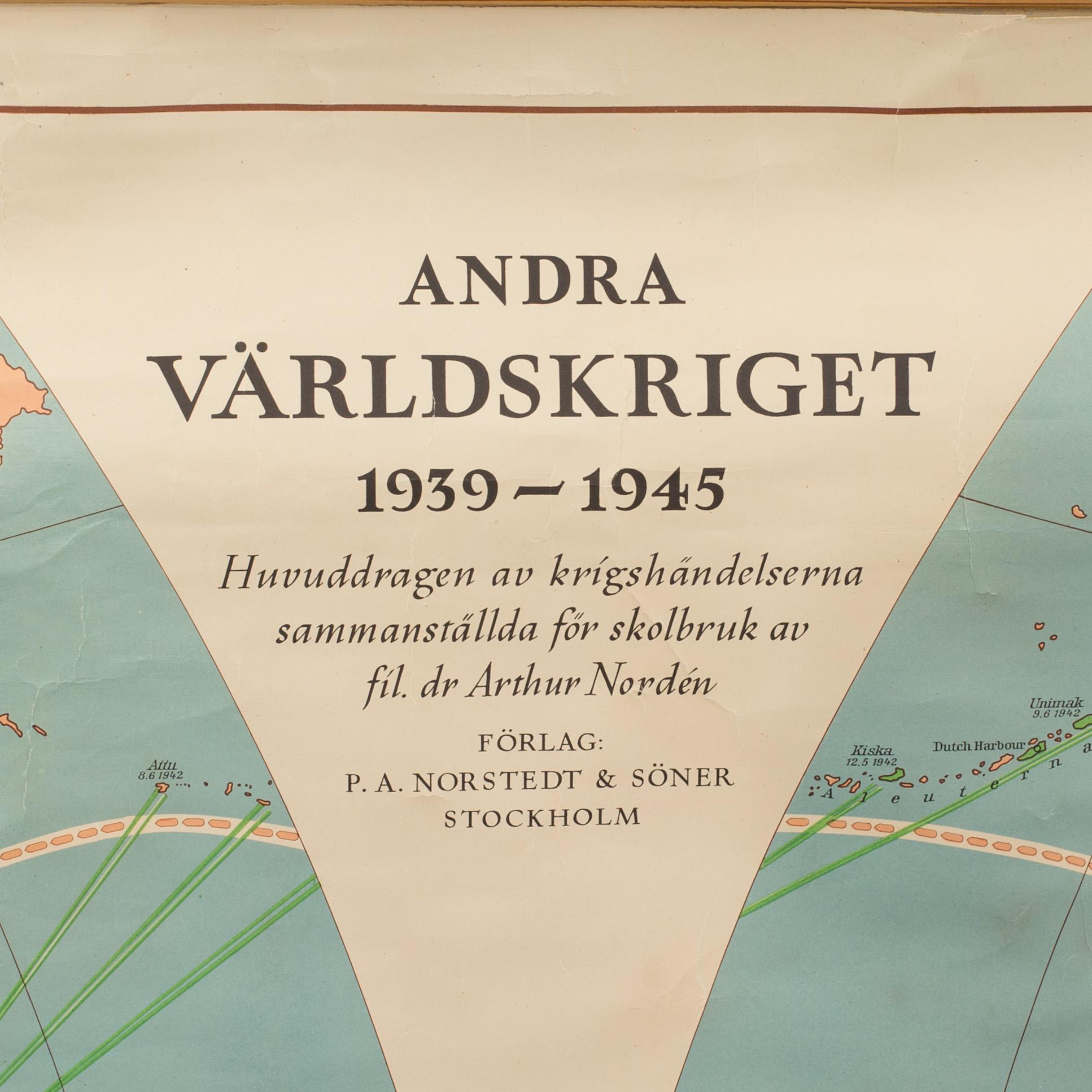 KARTA "Andra världskriget 1939-45".