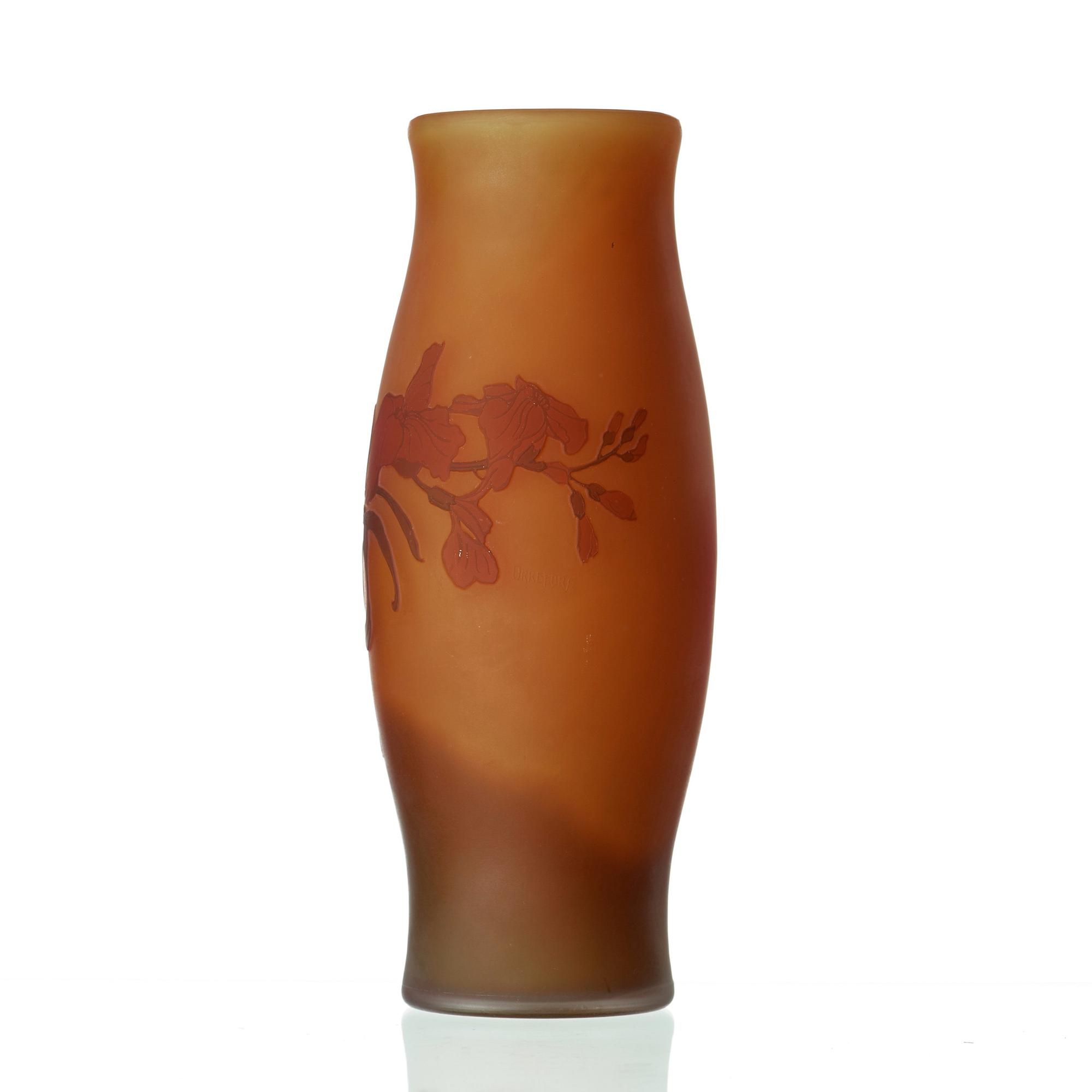 FRITZ BLOMQVIST, an Art Nouveau cameo glass vase, Orrefors, Sweden 1915-16.