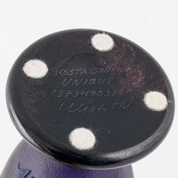 Ulrica Hydman-Vallien, vas, "Juvelglas", signerad, unik, Kosta Boda.